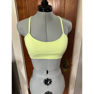 Lululemon Power Y Bra – Lime Lemon Pop – Size 6 (EUC)